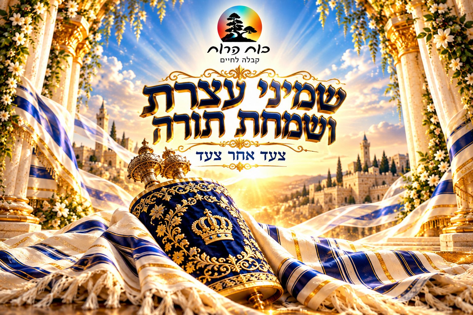 שמיני עצרת ושמחת תורה צעד אחר צעד · דוד סיבוני · כוח הרוח קבלה לחיים